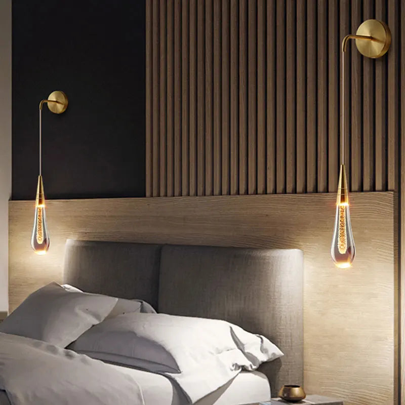 LustraClair | Kristall-Wandleuchte mit warmweißem LED-Licht & Hänge-Design
