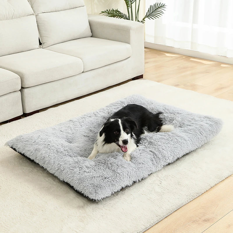 Fluffy Hundekissen Rechteckig | Extra Weich Plüsch | 100% Baumwolle | 3 Farben | 4 Größen