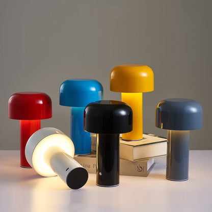 LumoFungo Classico | Kabellose Retro-Tischlampe im italienischen Pilzdesign