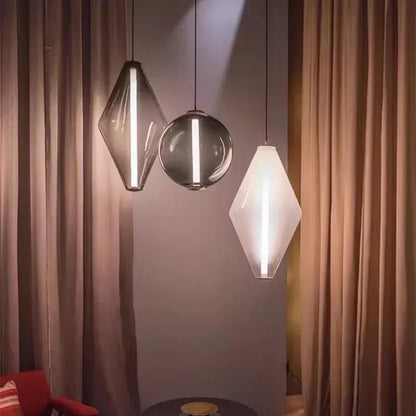 Pyrrhos | Skandinavische Glas-Hängeleuchte für Schlafzimmer und Esszimmer