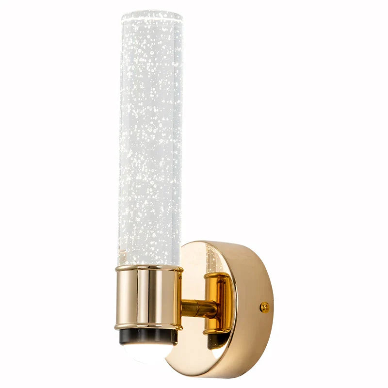Kristallen wandlamp – glamoureuze wandlamp met bolglas en metalen frame