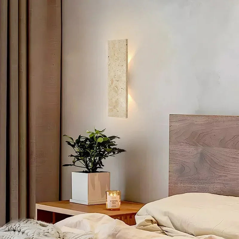 Ljussten Alto | Naturstein LED-Wandleuchte für Außenbereiche
