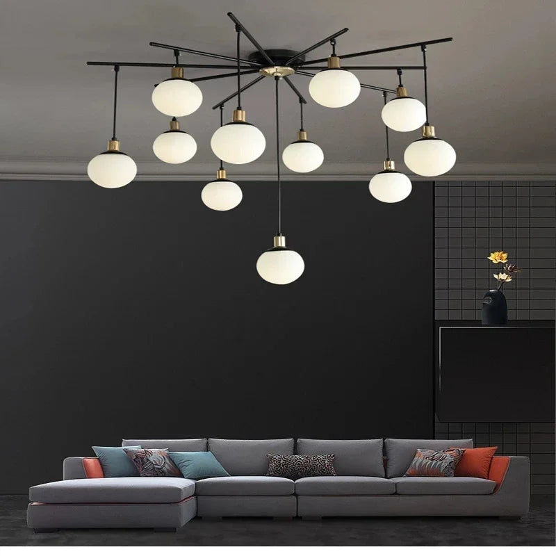 Ignatia | Skandinavischer Vintage-LED-Kronleuchter für das Wohnzimmer