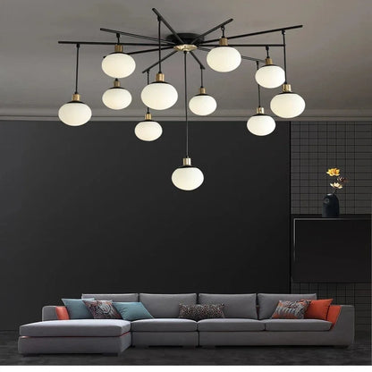 Ignatia | Skandinavischer Vintage-LED-Kronleuchter für das Wohnzimmer