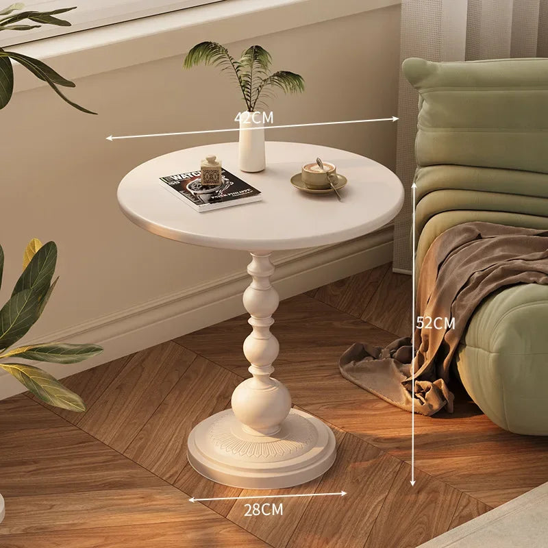 Mariselle | Runde Beistelltisch im Vintage Modern Stil