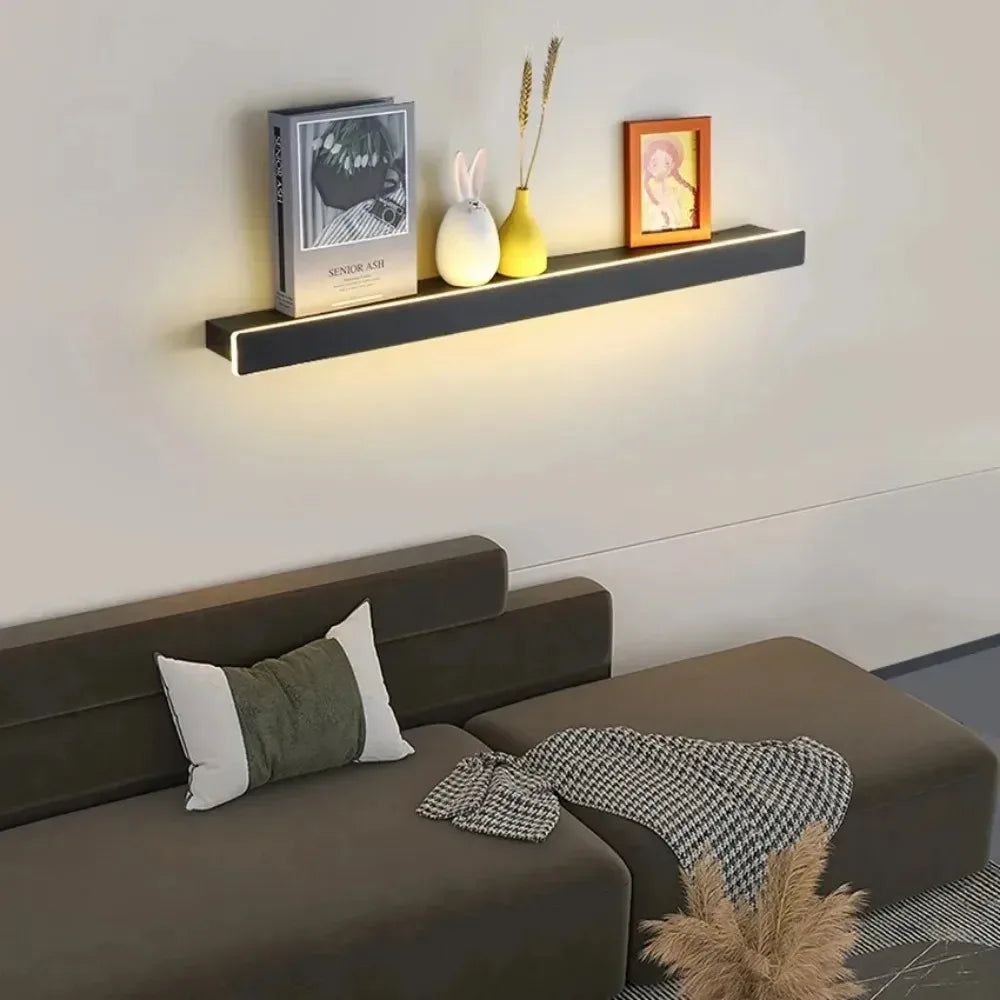 Luntheris | Moderne LED-Wandleuchte mit integriertem Nachtregal