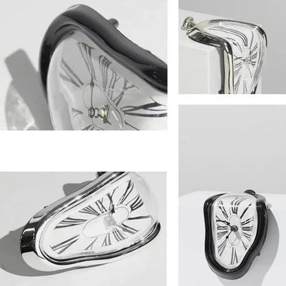 DaliStyle™ Schmelzende Wanduhr | Geräuschlose Designer-Uhr im surrealistischen Stil