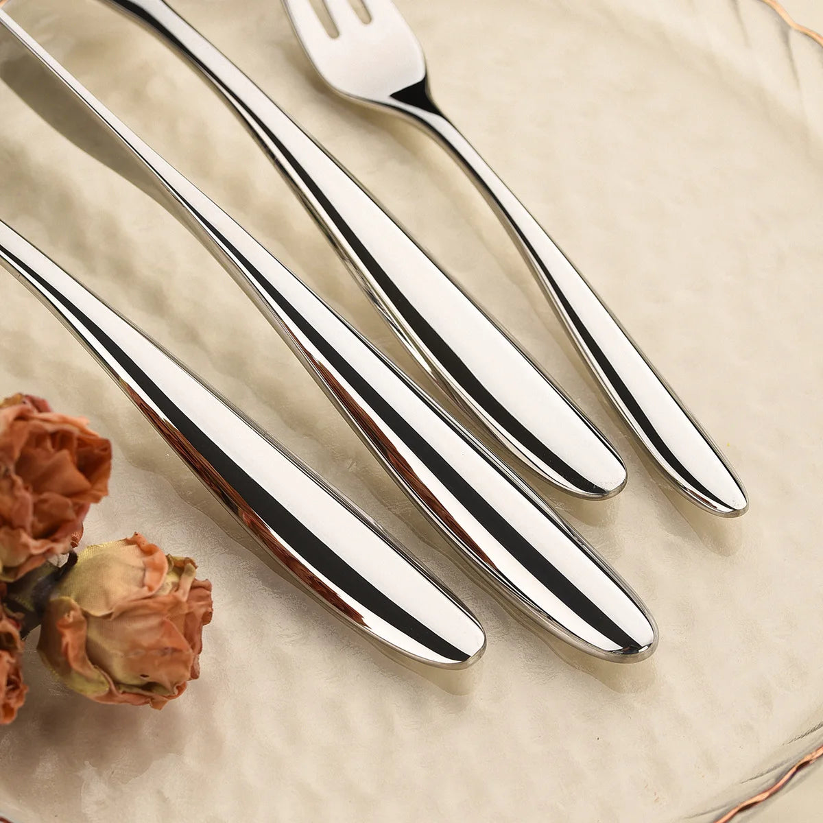 Skarlind | 5-teiliges Besteckset aus Edelstahl für Steak & Dinner