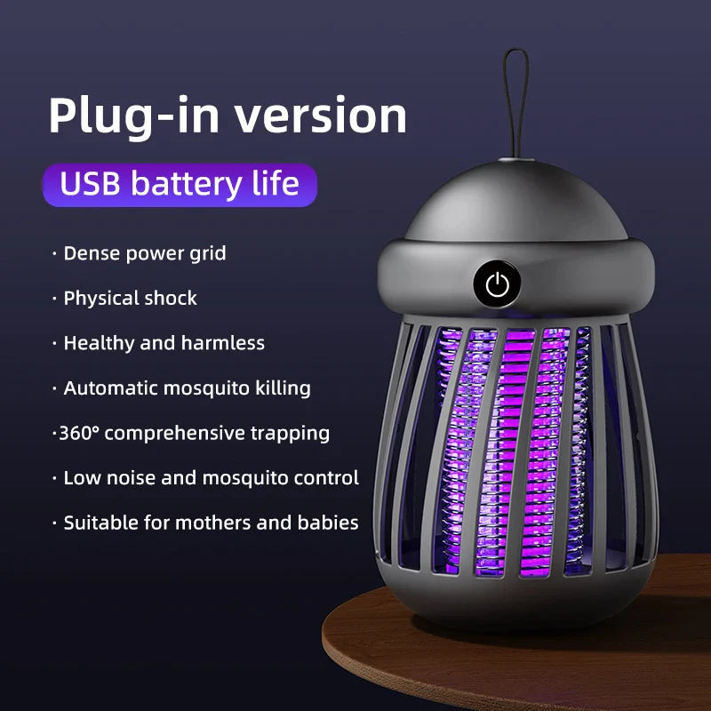 Skarin Glow | UV-Insektenvernichter mit 3000V Gitter für Innen & Außen