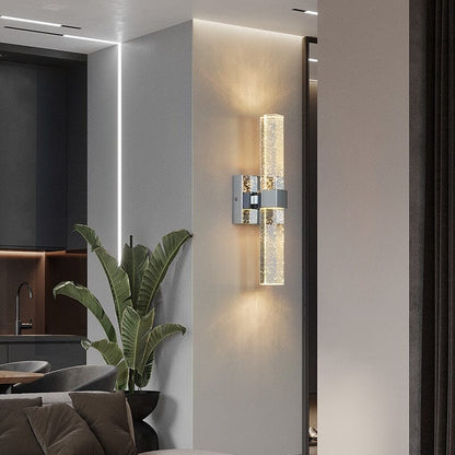 Moderne LED-bad-wandleuchte – elegant design met blaasglas en IP44-bescherming
