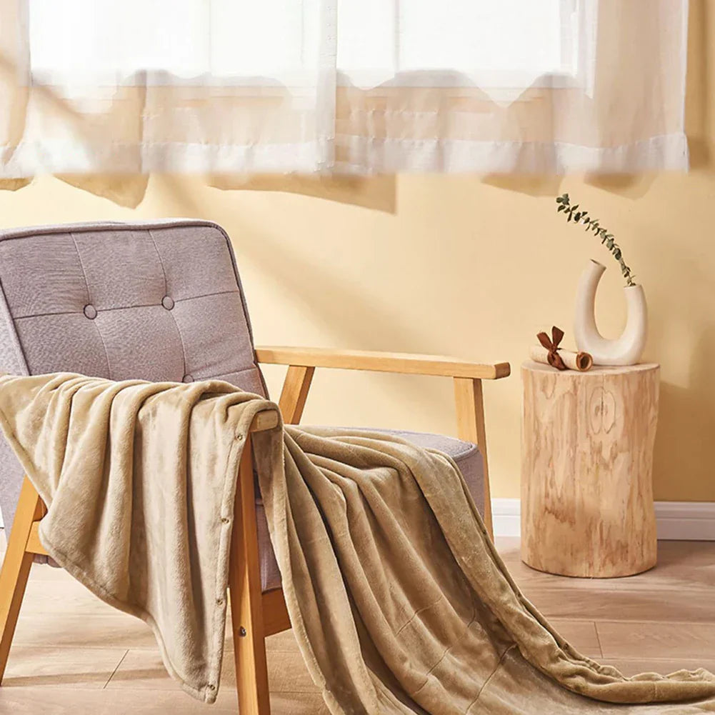 Thermuva Soft | Tragbare USB-Heizdecke mit 3 Heizstufen für zuhause & unterwegs
