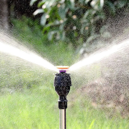 Norduvo Orbit | automatischer rotierender Gartensprinkler mit ausziehbarem Stativ