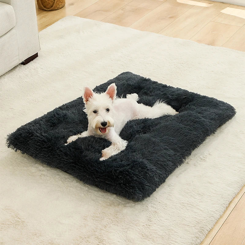 Fluffy Hundekissen Rechteckig | Extra Weich Plüsch | 100% Baumwolle | 3 Farben | 4 Größen