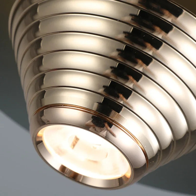 AeroGlow | Aluminium LED Pendelleuchte | Moderne Deckenlampe mit Farbakzenten & Warmweißem Licht