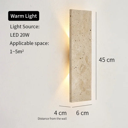 Ljussten Alto | Naturstein LED-Wandleuchte für Außenbereiche
