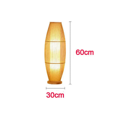 EcoBambu | Umweltfreundliche Bambuslampe | Nachhaltige LED-Stehleuchte mit natürlichem Design für Wohnzimmer