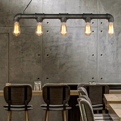 Rørheim Noctra | Industrielle Rohr-Pendelleuchte im Steampunk-Stil für Loft-Interieurs