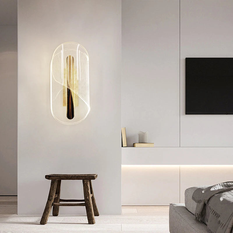 Lirien Alva | LED-Wandleuchte aus Acryl im nordischen Stil für Schlafzimmer und Wohnbereich