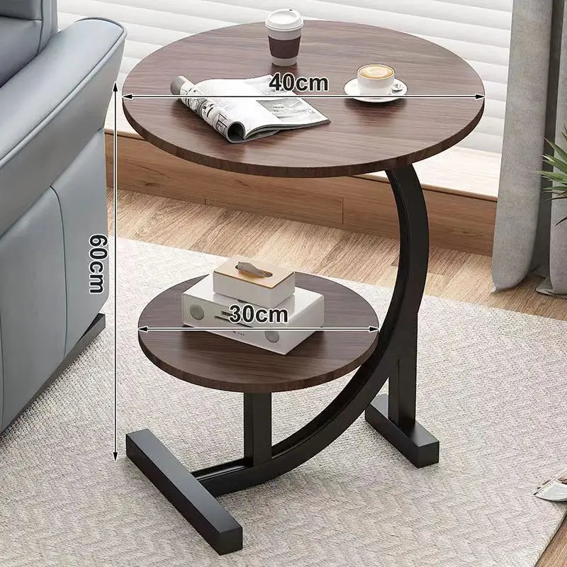 Tivara | Luxus‑Mini‑Beistelltisch, zwei Ebenen & mobil