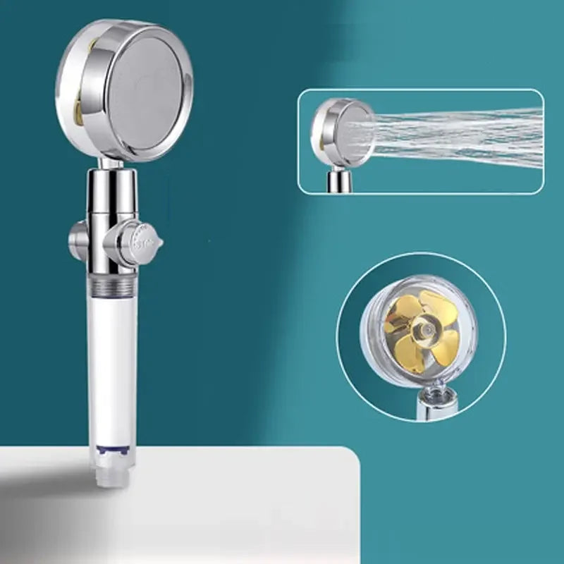 360° drehbarer Hochdruck-Duschkopf mit Turbo-Propeller – wassersparend & leistungsstark 🚿