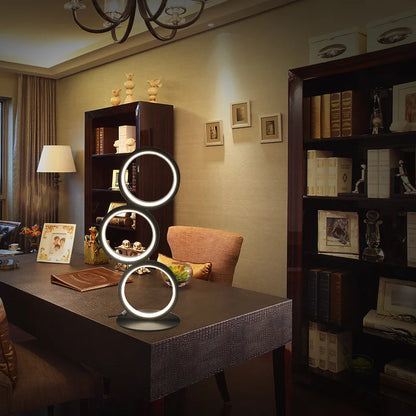 Aurora Glow | Moderne LED-tafellamp | dimbaar designlicht met 3 kleurmodi voor woon- & werkruimtes