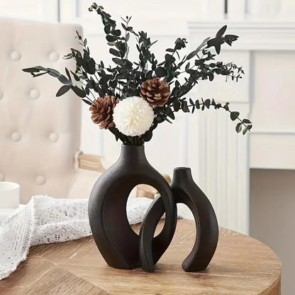 Vaylo Formé | Skulpturale Keramikvasen im Boho-Stil (2er-Set)
