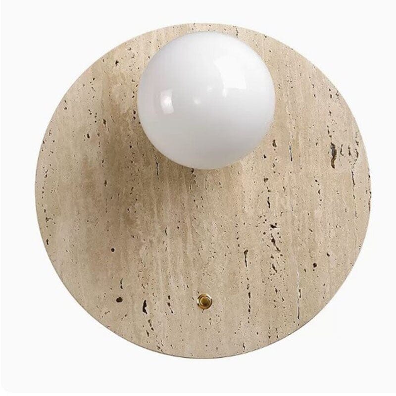 Wabi-Sabi wandlamp natuurtint – minimalistische lamp met warm licht