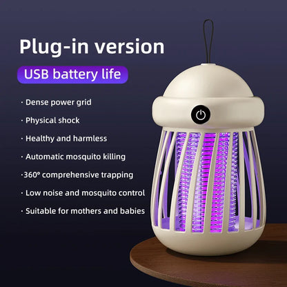 Skarin Glow | UV-Insektenvernichter mit 3000V Gitter für Innen & Außen