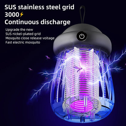 Skarin Glow | UV-Insektenvernichter mit 3000V Gitter für Innen & Außen