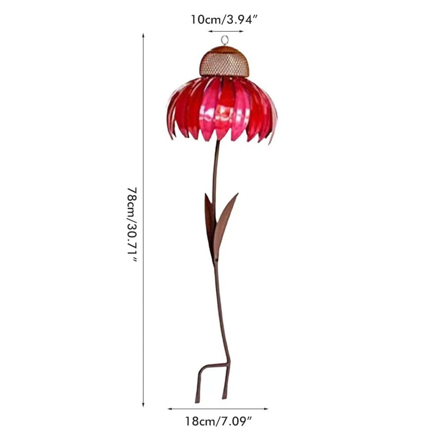 NaturNest™ | Hängendes Metall-Futterhaus im Blumendesign