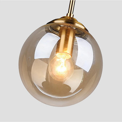 Solvyn Era | LED-Glas-Pendelleuchte mit Metallakzent für Schlafzimmer und Essbereich
