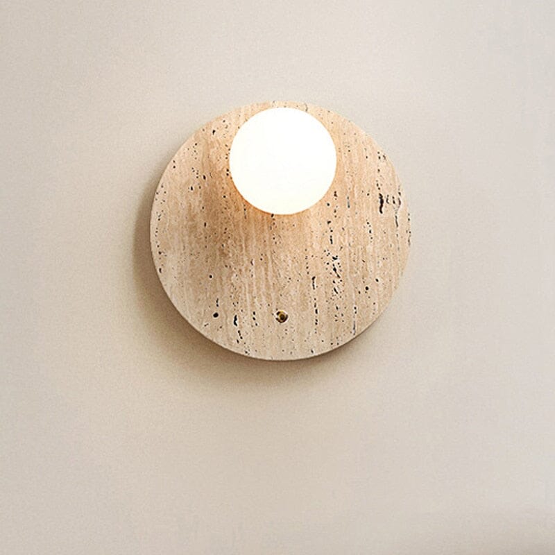 Wabi-Sabi wandlamp natuurtint – minimalistische lamp met warm licht