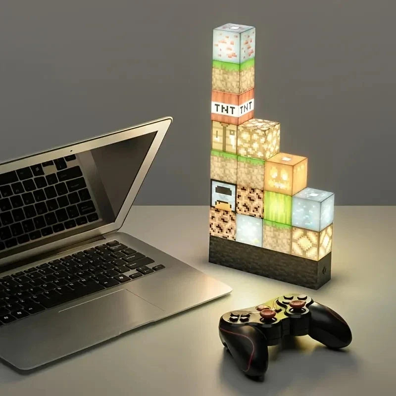 Brikkor Glow | LED-Tischlampe im Pixel-Art Design