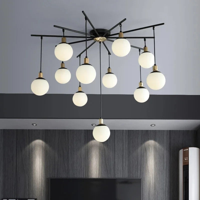 Ignatia | Skandinavischer Vintage-LED-Kronleuchter für das Wohnzimmer