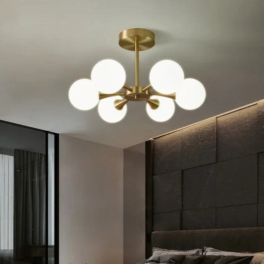 Lunavoire Sphere | LED-Deckenleuchte mit Glaskugel für Wohn- und Schlafzimmer