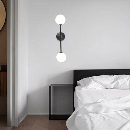Ronde melkglas-LED-wandlamp – Minimalistische wandlamp met zacht licht