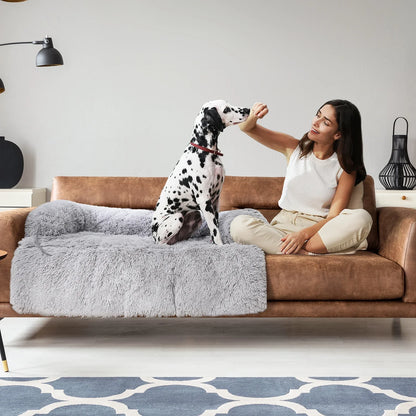 Pawz Road Fluffy Hundekissen | Sofa-Schutzkissen | Modular & Waschbar | Anti-Rutsch | Für Hunde jeder Größe