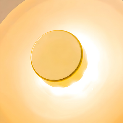 NordLume – Gebogene Glas-Wandleuchte im Skandinavisch-Japandi-Stil mit LED-Beleuchtung