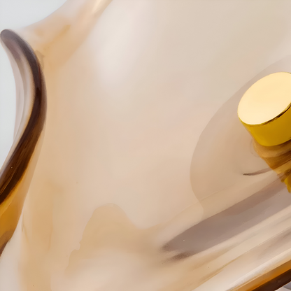 NordLume – Gebogene Glas-Wandleuchte im Skandinavisch-Japandi-Stil mit LED-Beleuchtung