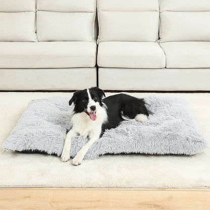 Fluffy Hundekissen Rechteckig | Extra Weich Plüsch | 100% Baumwolle | 3 Farben | 4 Größen