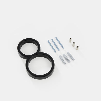 NordNum | Schwarze 3D-Hausnummern mit Schwebeoptik für Außenbereiche