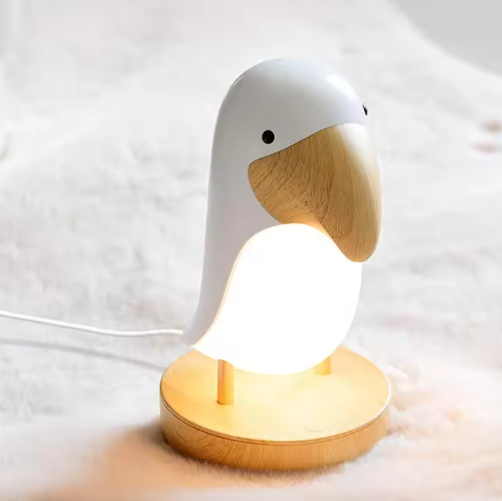 LumoNest Ava | Wiederaufladbare LED-Nachtlampe im Vogel-Design