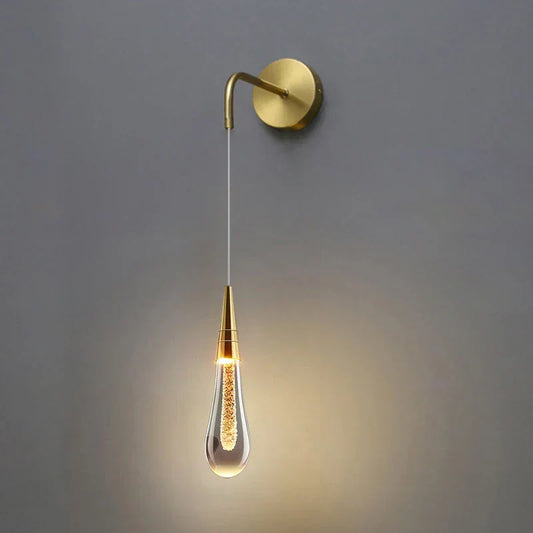 LustraClair | Kristall-Wandleuchte mit warmweißem LED-Licht & Hänge-Design