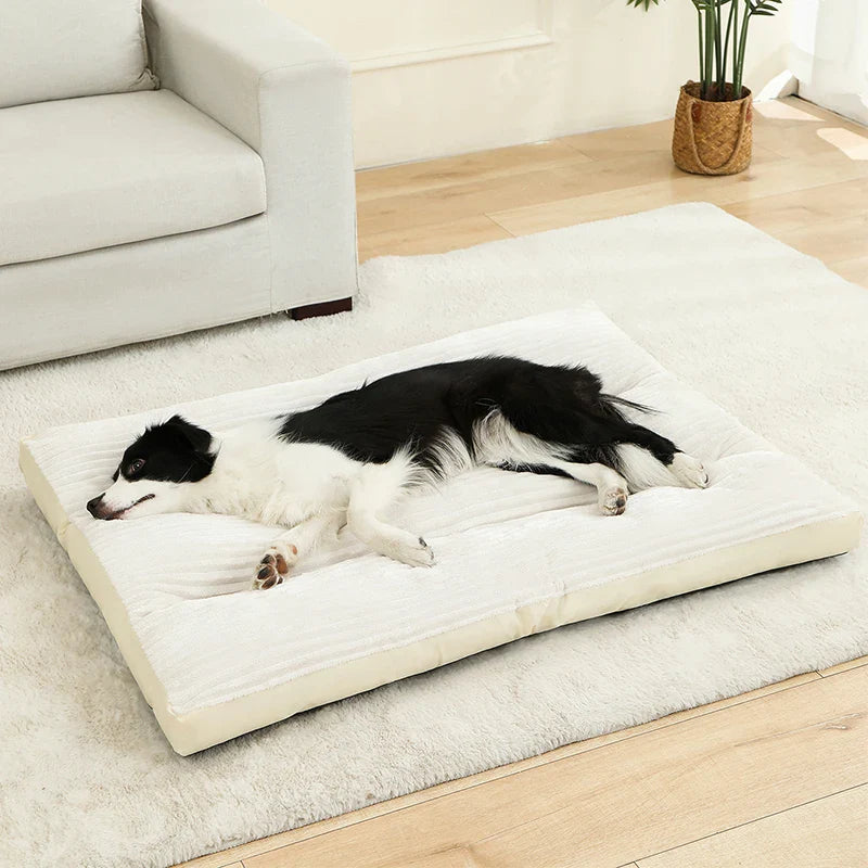 Luxus Hundekissen Rechteckig | 100% Baumwolle | Weich & Atmungsaktiv | Für Bench & Zuhause | 4 Größen