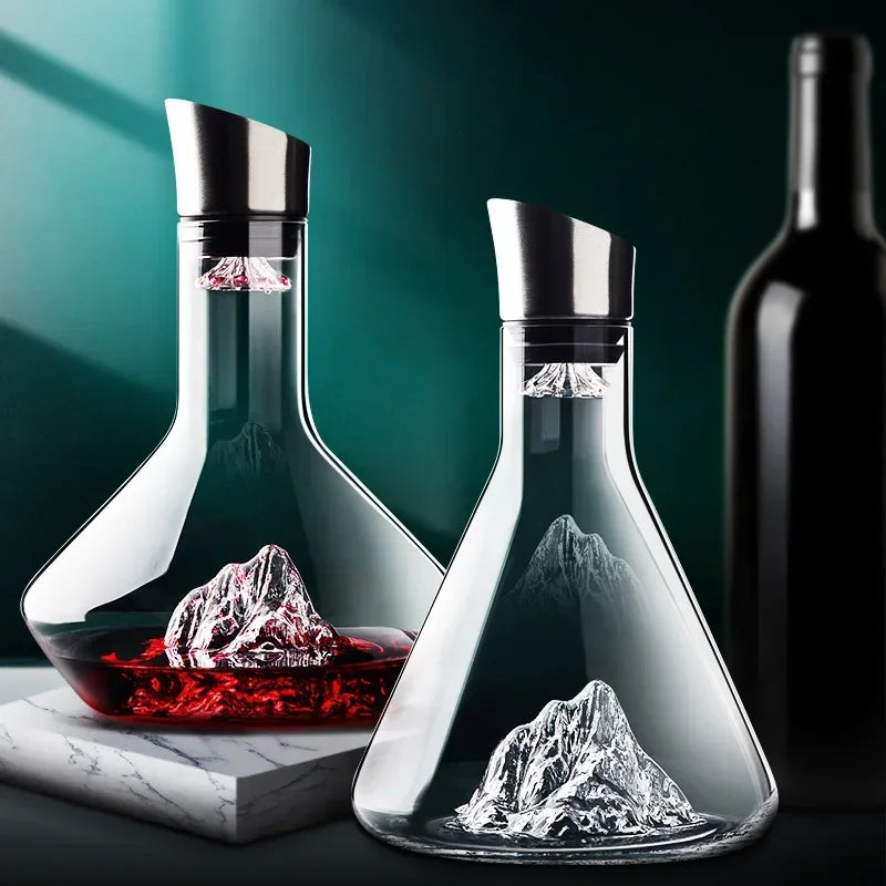1500ml Iceberg Dekanter Kreatives Bleifreies Kristallmaterial Luxus Hochwertige Wohn-Rotwein Weine Verteiler Dekanter Weinkrug