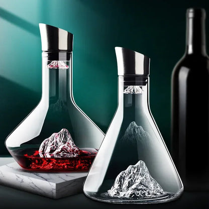 1500ml Iceberg Dekanter Kreatives Bleifreies Kristallmaterial Luxus Hochwertige Wohn-Rotwein Weine Verteiler Dekanter Weinkrug