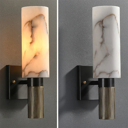 Luxe marmeren wandlamp – Elegant ontwerp met LED-licht voor stijlvolle woonruimtes