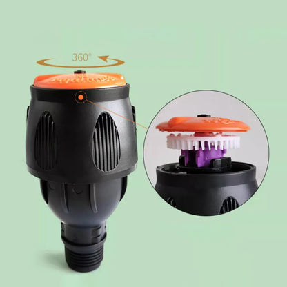 Norduvo Orbit | automatischer rotierender Gartensprinkler mit ausziehbarem Stativ