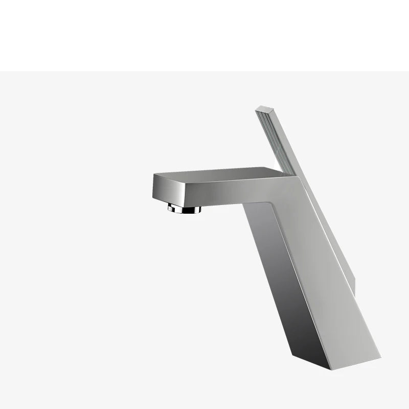 AquaDesign | Metalen wastafelarmatuur | Moderne eengreepskraan in chroom of zwart voor stijlvolle badkamers