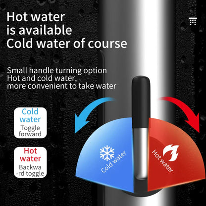 Zarenthea | Elektrische keukenkraan met doorstroomverwarmer | 3000W roestvrijstalen waterkraan voor warm- & koudwater